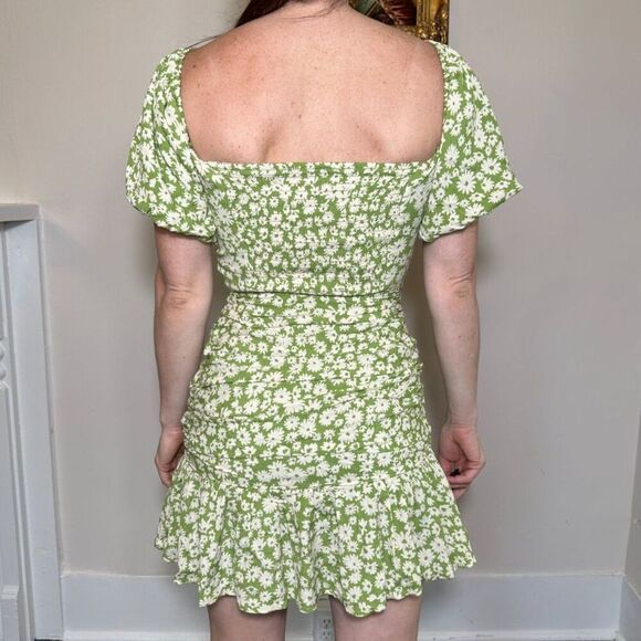 ASTR The Label Green Floral Mini Dress Size Small - Picture 5 of 7